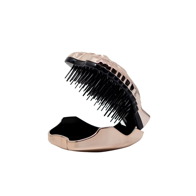 Tangle Angel Compact Hair Brush Rose Gold with Mirror