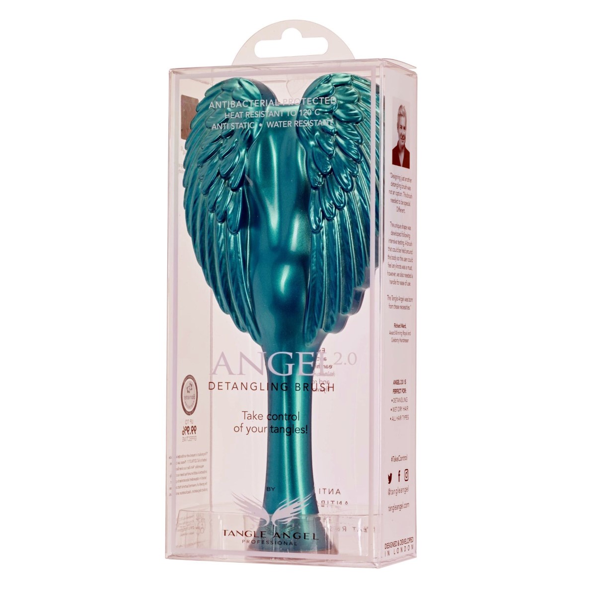 Tangle Angel Hair Brush Glossy Turquoise