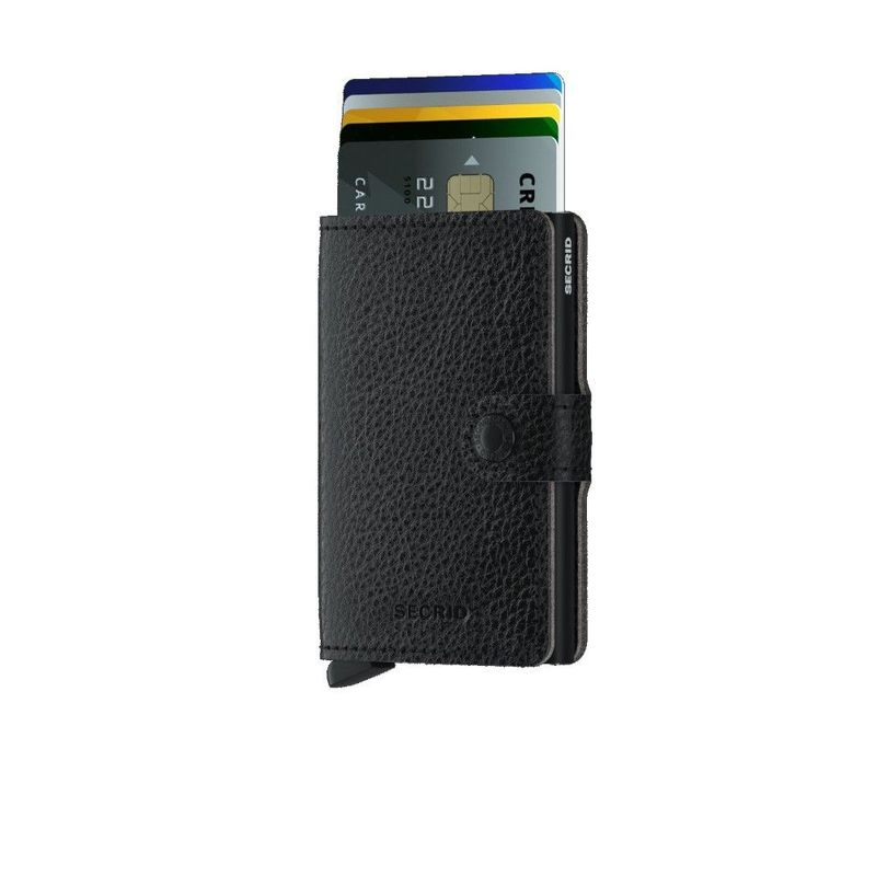 Secrid Miniwallet Leather Wallet Veg Tanned Black