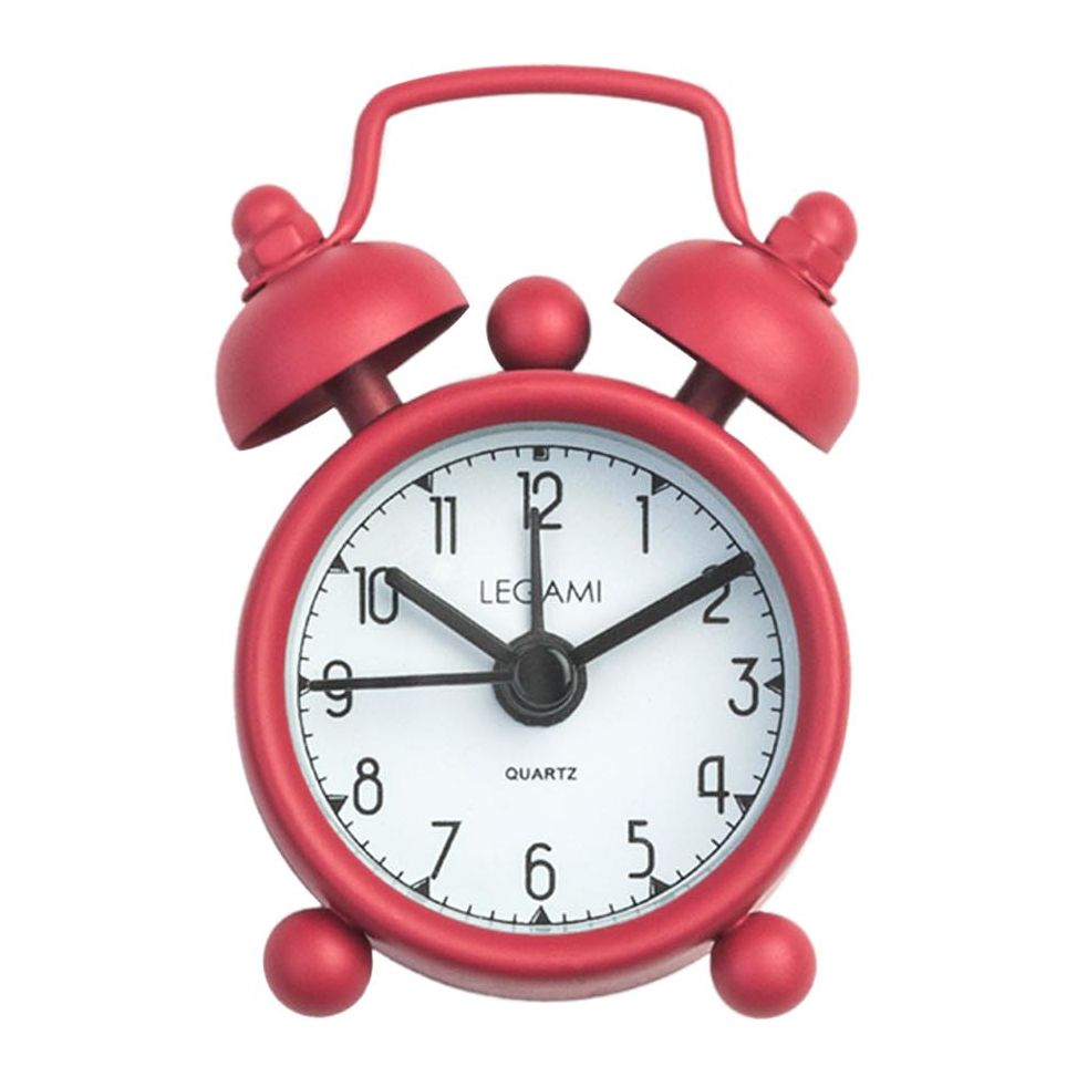 Legami Mini Tick Tock Alarm Clock - Red (4.5 X 5.8cm)