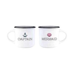 Legami Coffee Mug - Captain & Mermaid 50ml