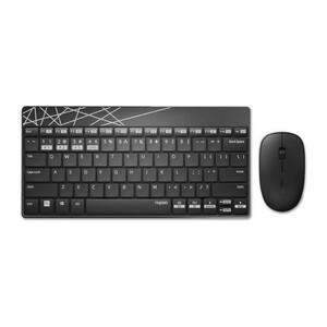 Rapoo 8000M Mini Black Combo Multi-Mode Keyboard + Mouse