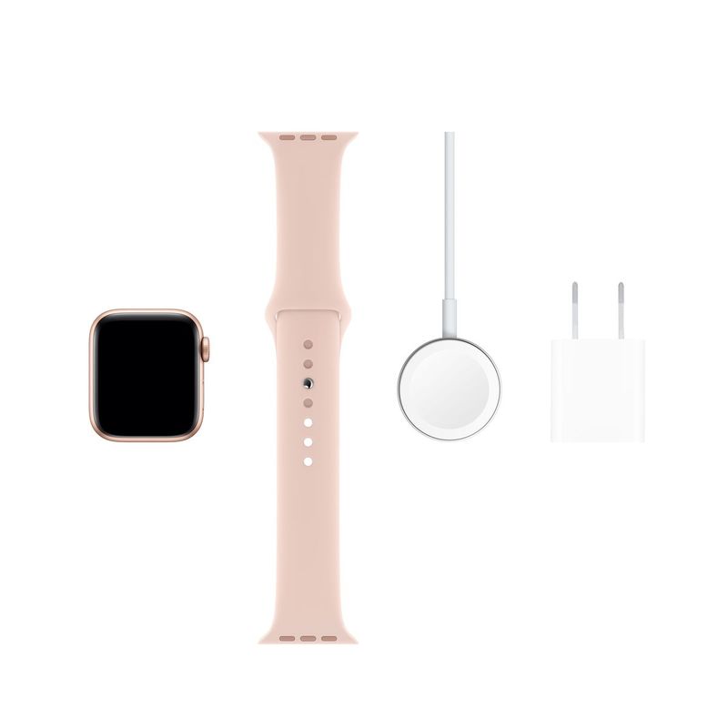 Apple Watch Series 5 GPS + Cellular 40mm Gold Aluminium Case with Pink Sand Sport Band S/M & M/L