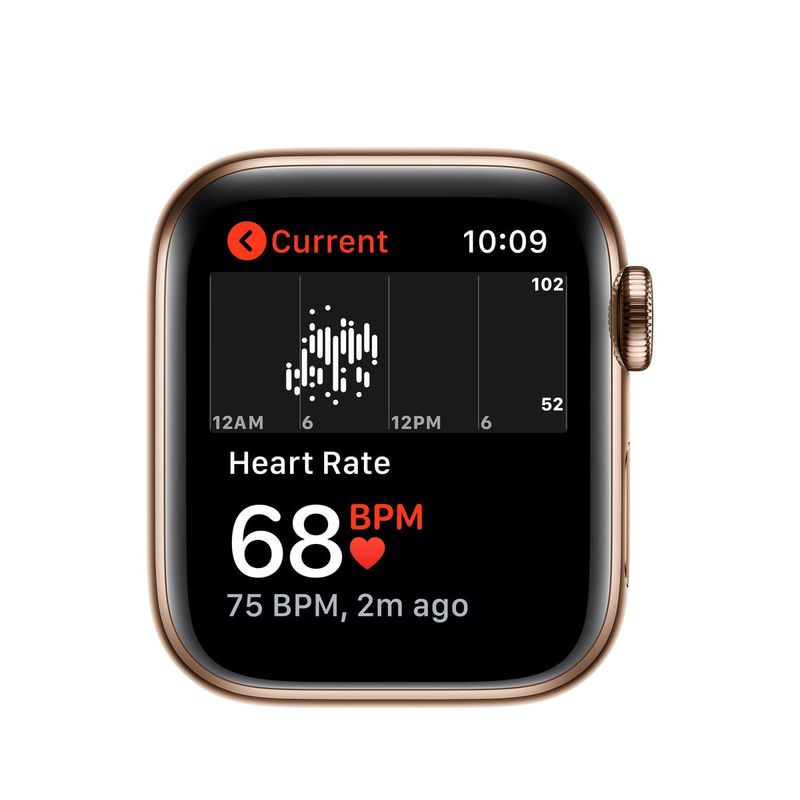 Apple Watch Series 5 GPS + Cellular 40mm Gold Stainless Steel Case with Stone Sport Band S/M & M/L