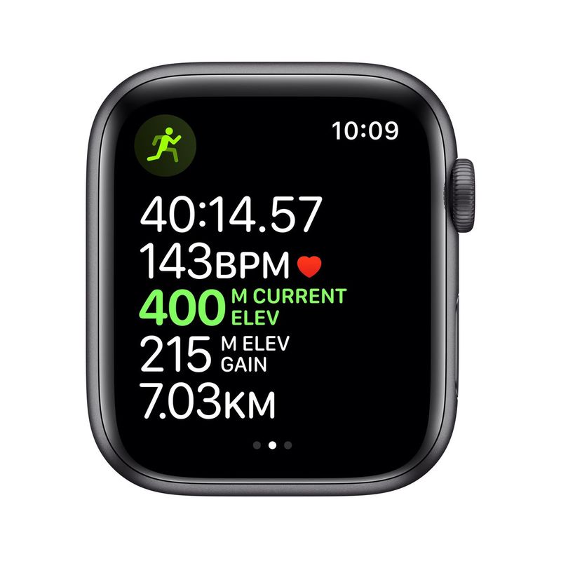 Apple Watch Series 5 GPS + Cellular 44mm Space Grey Aluminium Case with Black Sport Band S/M & M/L