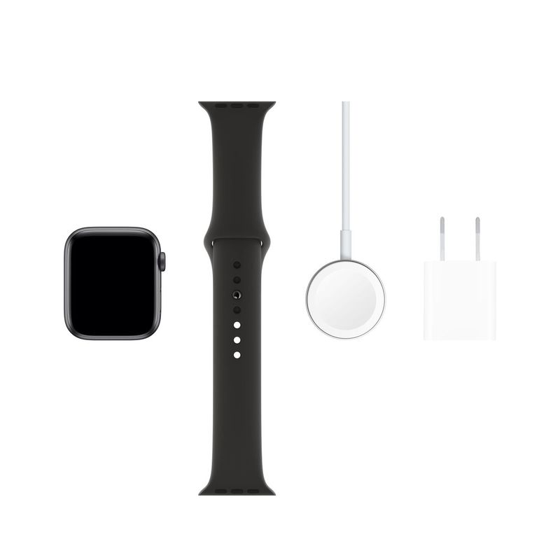 Apple Watch Series 5 GPS + Cellular 44mm Space Grey Aluminium Case with Black Sport Band S/M & M/L