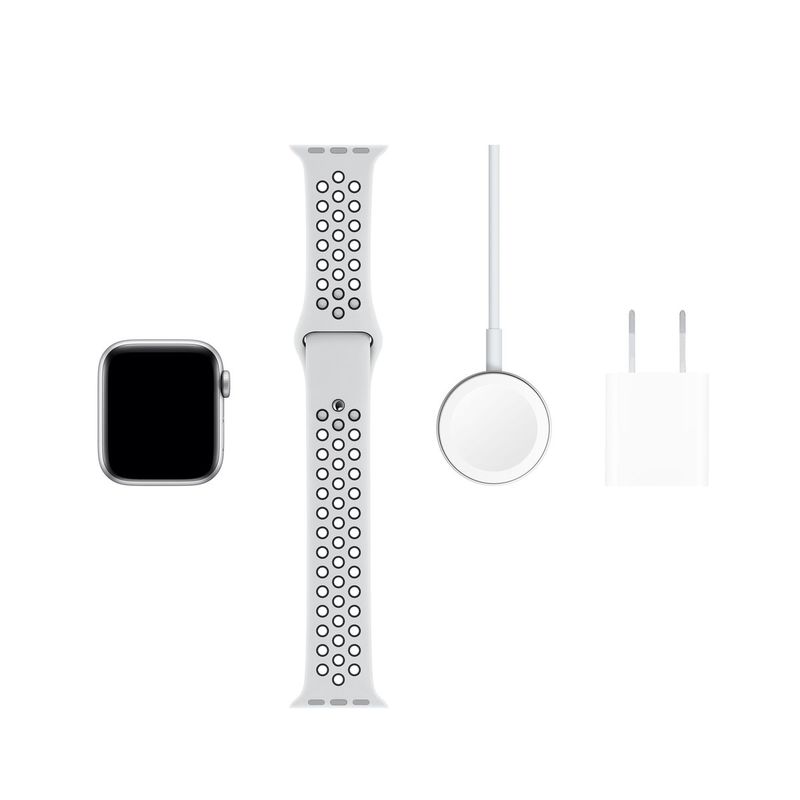 Apple Watch Nike Series 5 GPS+Cellular 40mm Silver Aluminium Case Pure Platinum/Black Nike Sport Band S/M M/L