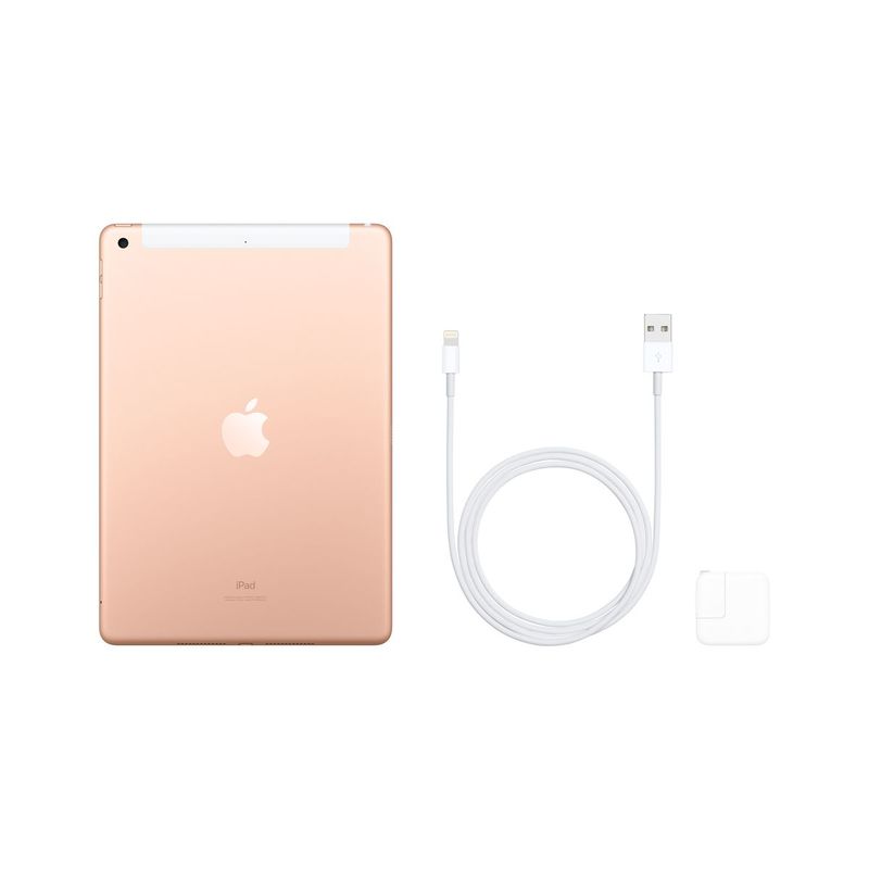 Apple iPad 10.2-Inch Wi-Fi + Cellular 32GB Gold Tablet