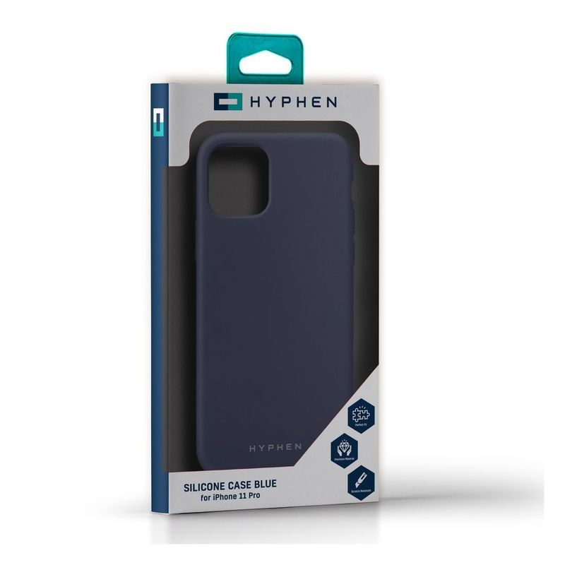 HYPHEN Silicone Case Blue for iPhone 11 Pro