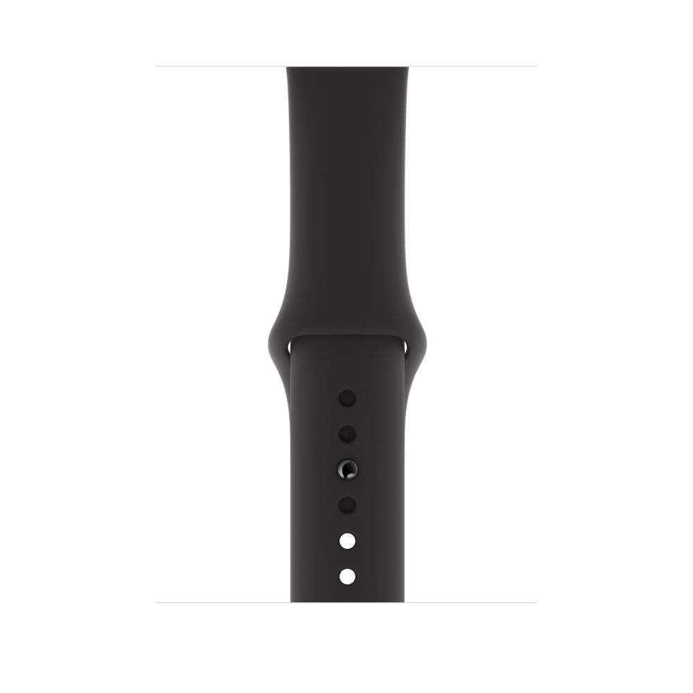 Apple 44mm Black Sport Band for Apple Watch S/M & M/L (Compatible with Apple Watch 42/44/45mm)