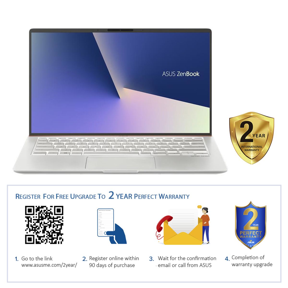 ASUS ZenBook UX433FN-A5252TS Laptop i7-8565U/16GB/1TB SSD/GeForce MX 150 2GB/14-inch FHD/Windows 10/Silver
