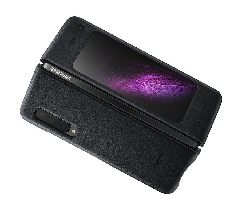 Samsung Leather Cover Black for Galaxy Fold