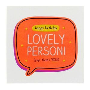 Happy Jackson Lovely Person Greeting Card (160 x 156mm)