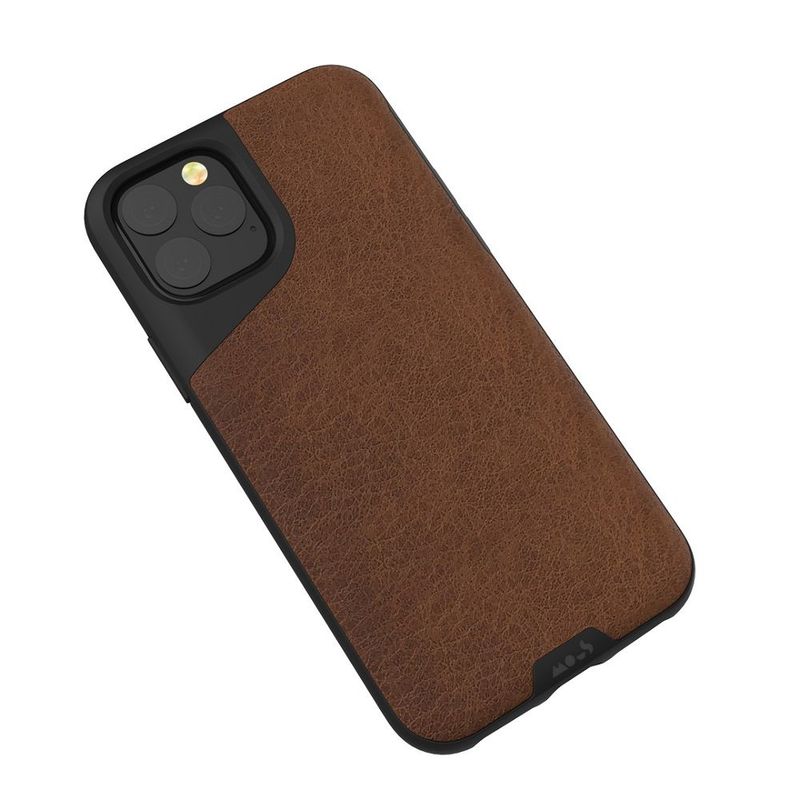 Mous Contour Leather Case Brown for iPhone 11 Pro Max