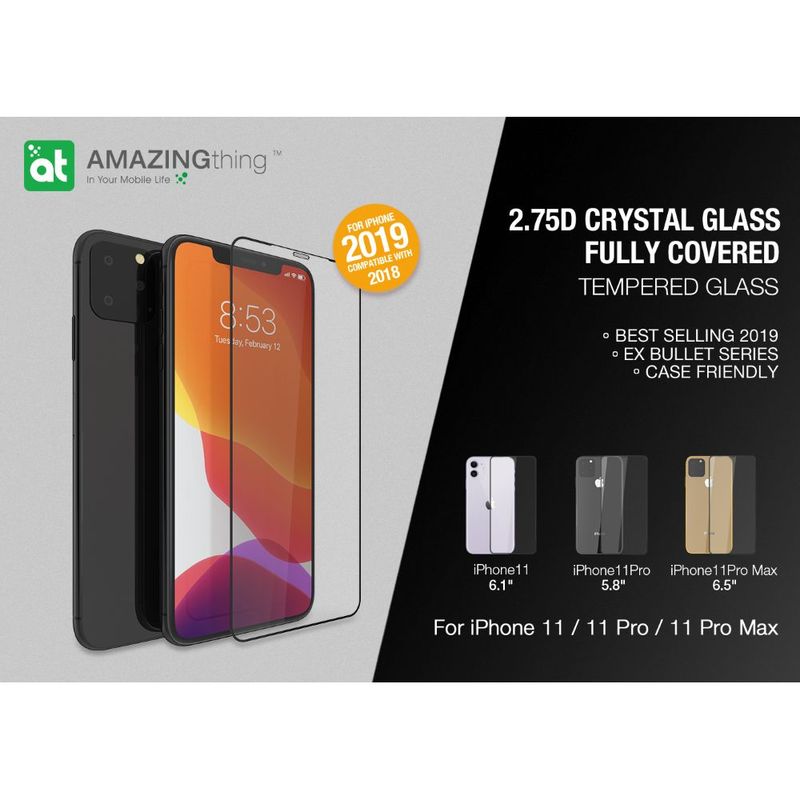 AMAZINGThing 2.75D Ex-Bullet Dust Filter Glass with Installer for iPhone 11 Pro Max