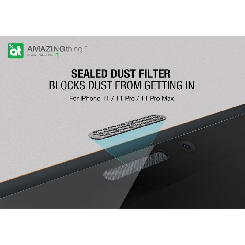 AMAZINGThing 2.75D Ex-Bullet Matte Dust Filter Glass with Installer for iPhone 11 Pro Max