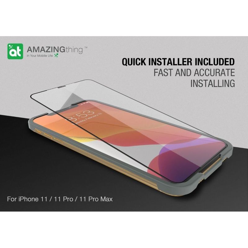 AMAZINGThing 2.75D Ex-Bullet Matte Dust Filter Glass with Installer for iPhone 11 Pro Max