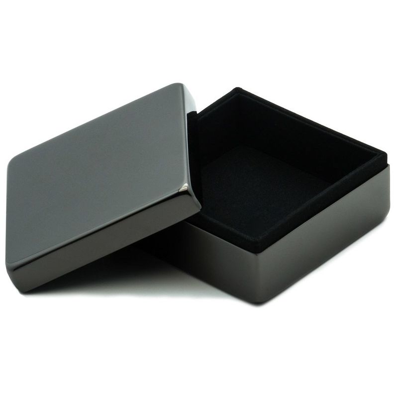 Lund Luxe Gunmetal Square Box with Lid