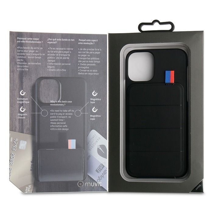 Muvit Smart Card Case Black for iPhone 11 Pro