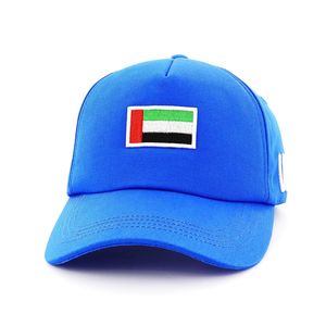 B180 UAE Flag8 Medium Unisex Cap Blue