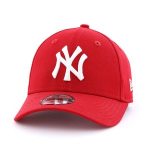 New Era Mlb League Basic Ny Yankee Men's Cap Scarlet/Optic White