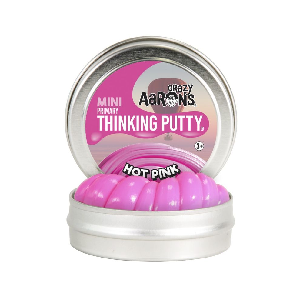 Crazy Aaron Mini Hot Pink 2 Inch Thinking Putty Tin
