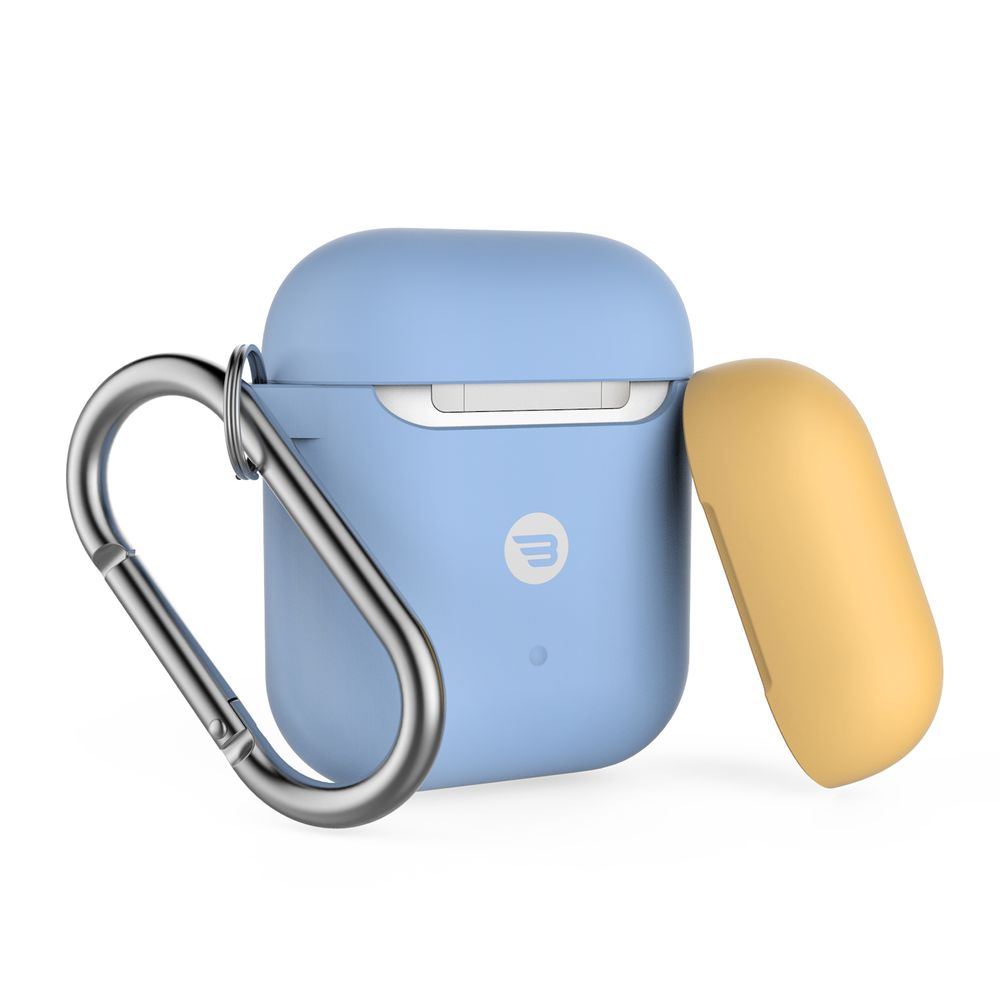 Baykron Silicone Case Sky Blue + Yellow Cap for AirPods