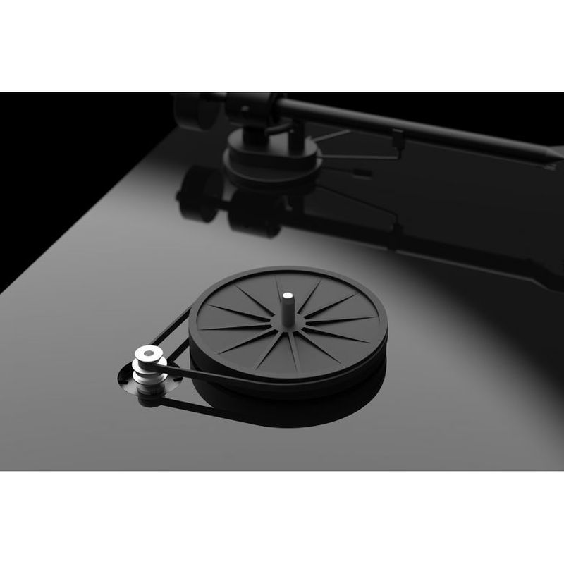 Pro-Ject T1 Phono Belt-Drive Turntable with Ortofon OM5E - Gloss Black