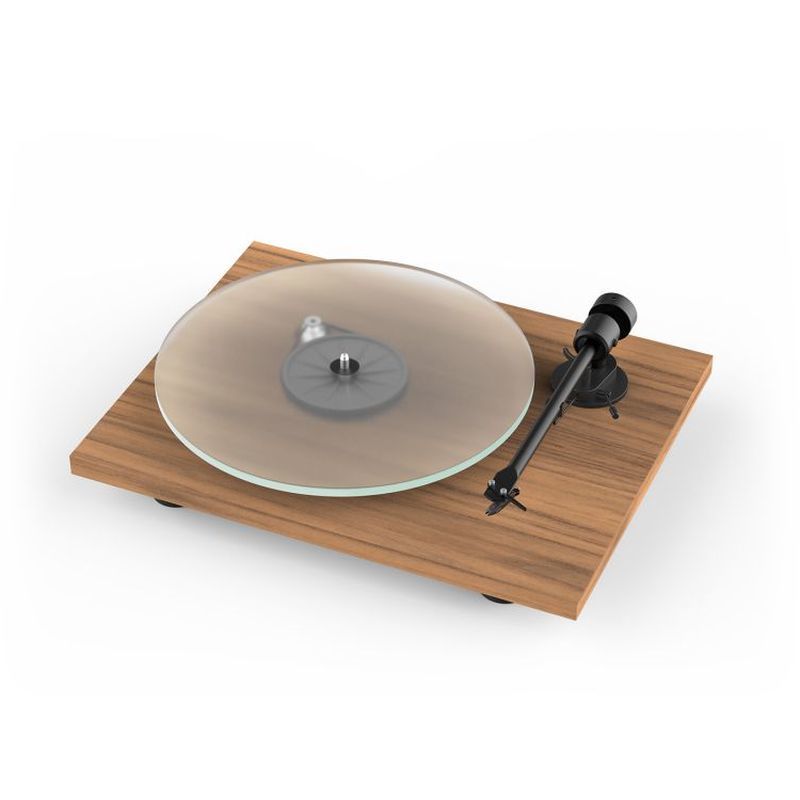 Pro-Ject T1 BT Bluetooth Belt-Drive Turntable with Built-in Phono Preamp - Walnut