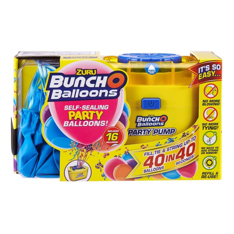 Bunch O Balloons Party Balloons Party Pump Pack With 2 Bunches Balloons Blue