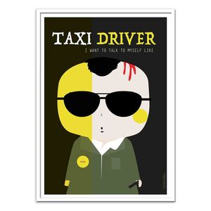 Taxi Driver Art Poster by Ninasilla (30 x 40 cm)