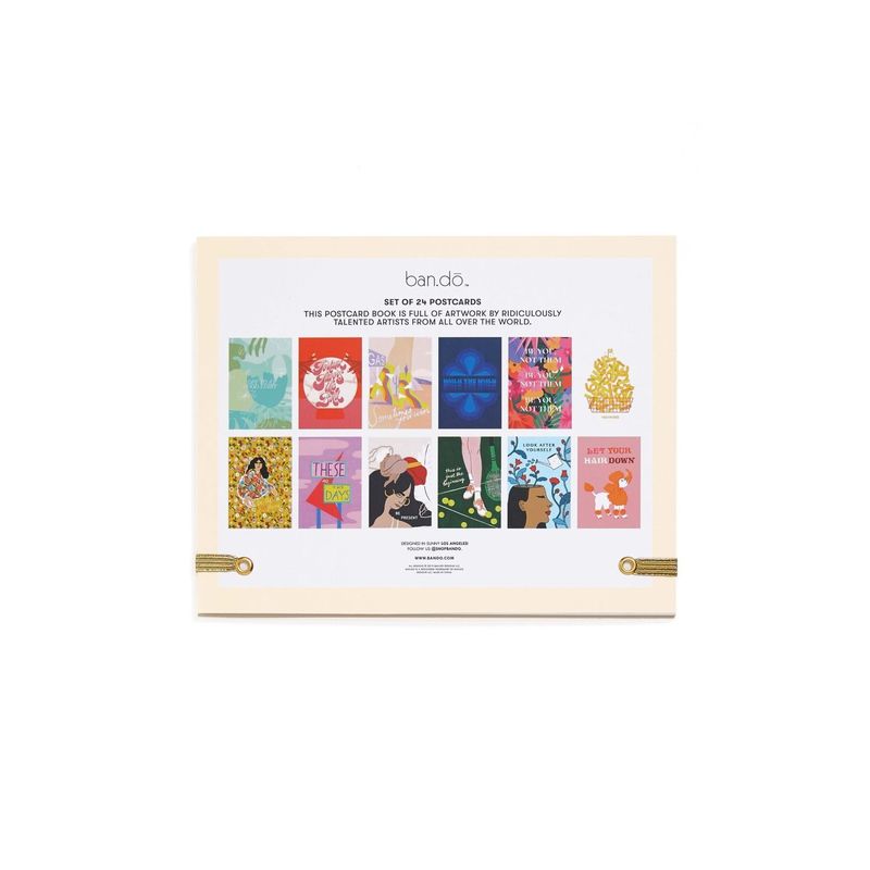 Ban.do Artist Collection Postcard Book Rainbow Colors
