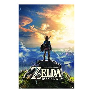 Pyramid Poster The Legend Of Zelda Breath Of The Wild Sunset Maxi Poster