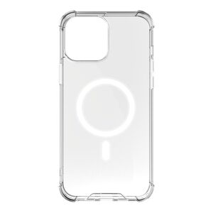 BAYKRON Shockproof and Anti-bacterial Mag Case Clear with Nylon Lanyard for iPhone 13 Pro