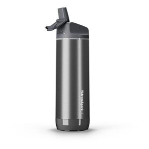 Hidratespark Stainless Steel Smart Water Bottle with Straw Lid 500 ml - Steel