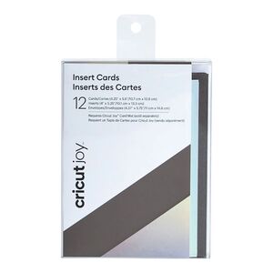Cricut Joy Insert Cards Grey/Holo 12 Cards)