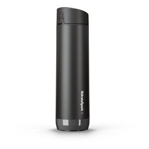 Hidratespark Stainless Steel Smart Water Bottle with Chug Lid 620 ml - Black