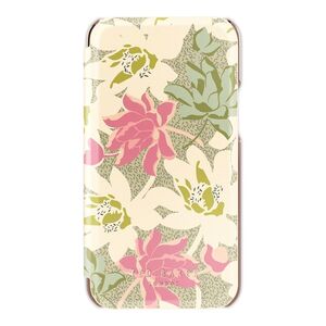 Ted Baker Folio Case for iPhone 13 Pro Flowers Cream Rose Gold