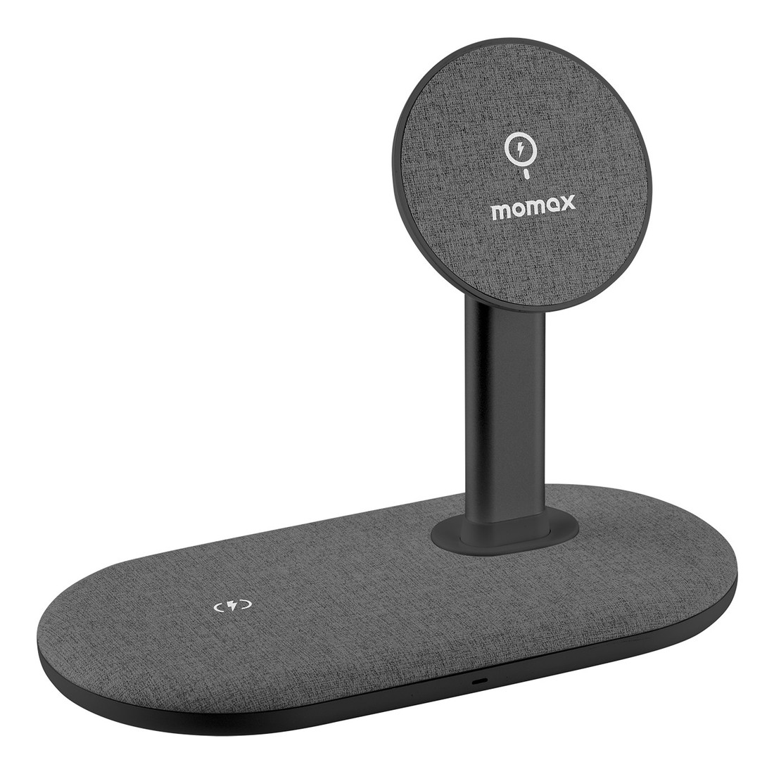 Momax Q.Mag Dual Magnetic Wireless Charging Stand Dark Grey