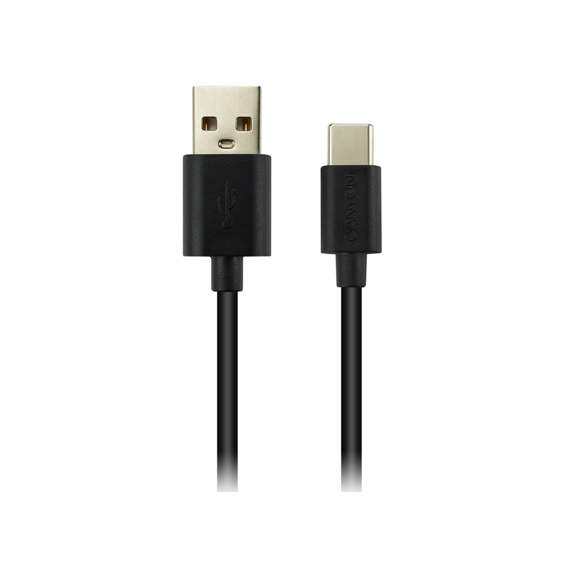 Canyon UC-2 Type-C Charge & Data Transfer Cable Black 1.8m