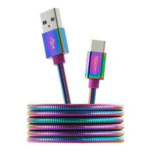 Canyon UC-7 Ultra-Durable USB Type-C To USB A 2.0 Cable Rainbow 1.2m