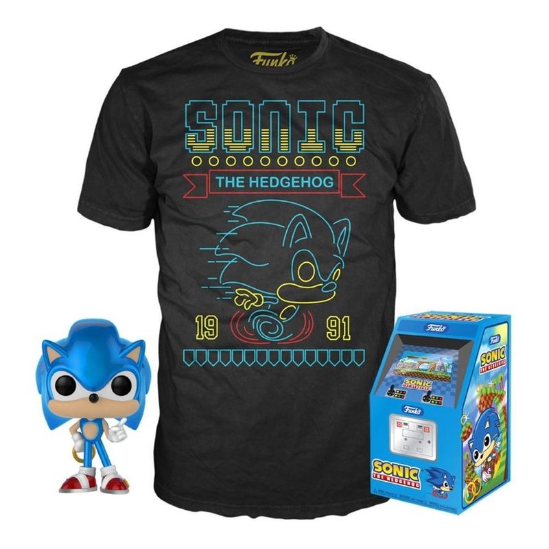 Funko Pop Tees Sonic The Hedgehog Unisex T-Shirt Black