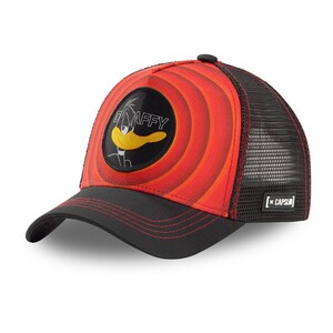 Capslab Looney Tunes Daffy Duck 1 Unisex Adults' Trucker Cap - Red