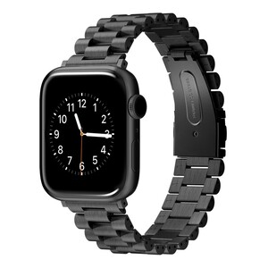 Viva Madrid Dayton Strap For Apple Watch 42/44mm Black (Compatible with Apple Watch 42/44/45mm)