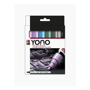 Marabu Yono Pastel Marker 1.5 To 3 mm Set (Set Of 6)