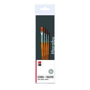 Marabu Decoupage Creativ + School Brush Set (Pack Of 2)