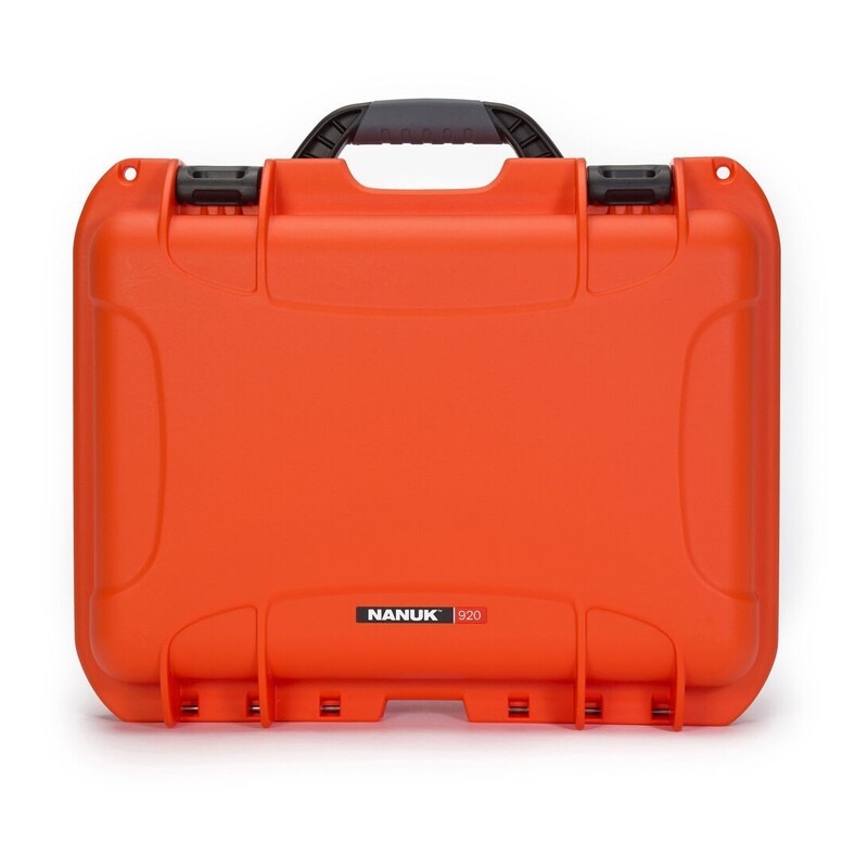 NANUK 920 Hard Utility Case With Lid Organizer & Padded Divider Orange