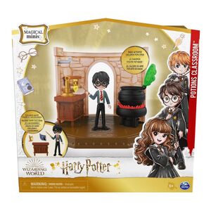 Spin Master Magical Minis Harry Potter Wizarding World Potions Classroom Set With Exclusive Harry Potter Figure