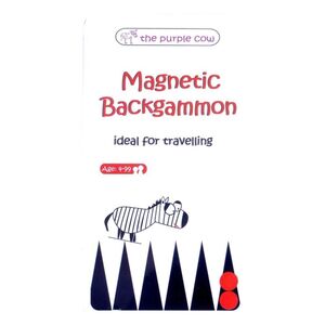 The Purple Cow To Go Backgammon Magnetic Travel Games