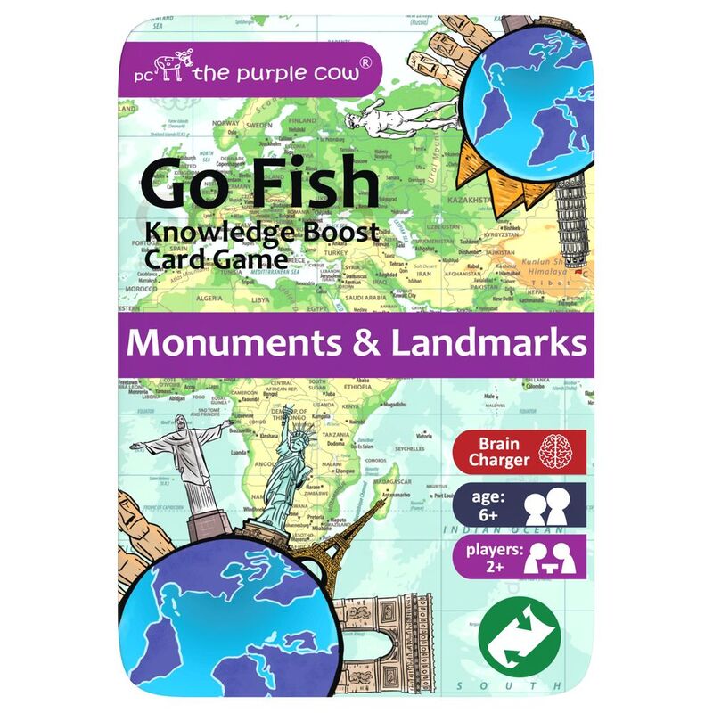 The Purple Cow Go Fish Monuments & Landmarks Card Game